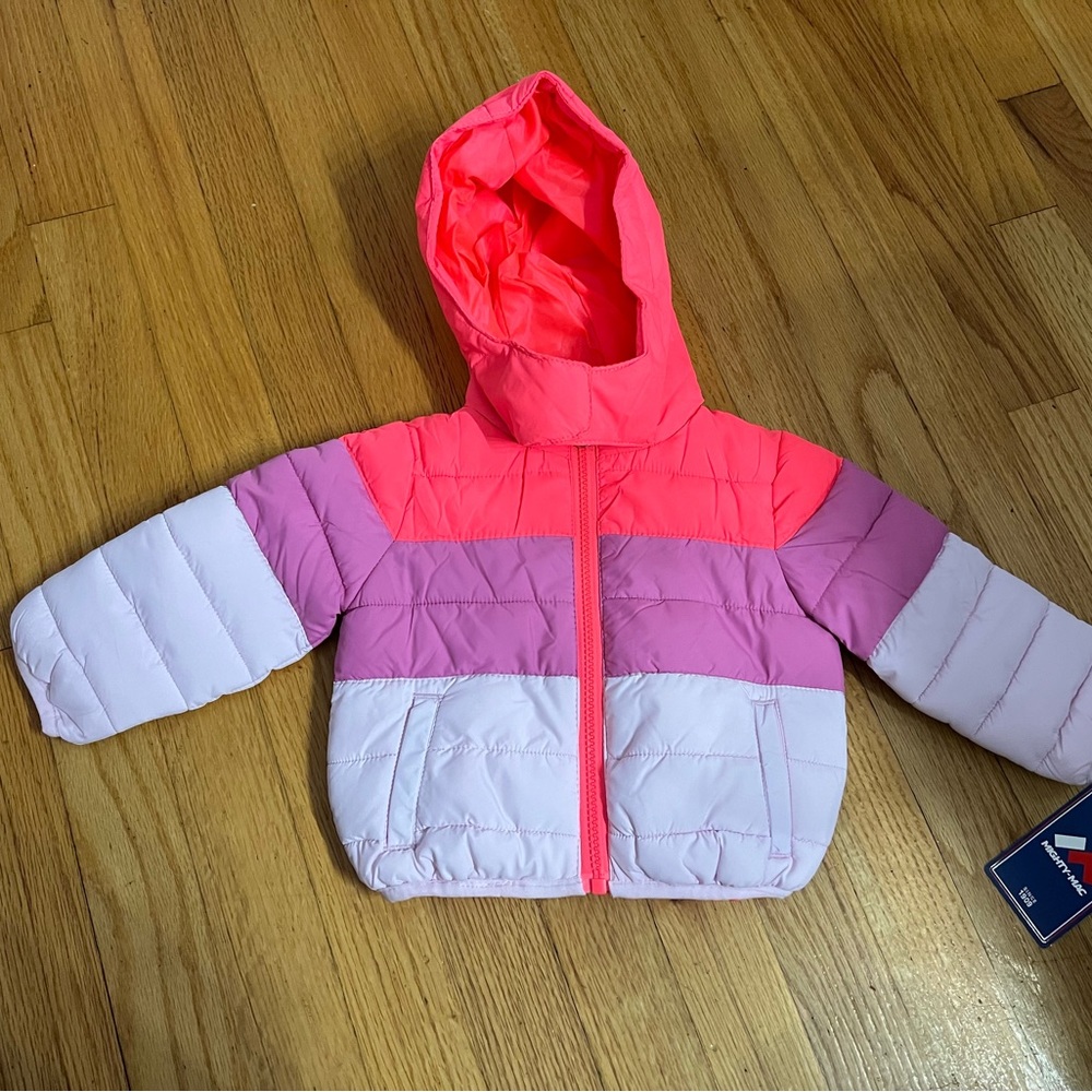 Colorful Hooded Puffer Jacket
